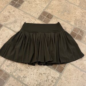Aerie Olive Green Pleated Tennis Athletic Skort, Size Small